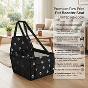 Dog and cat booster car seat for comfortable journeys